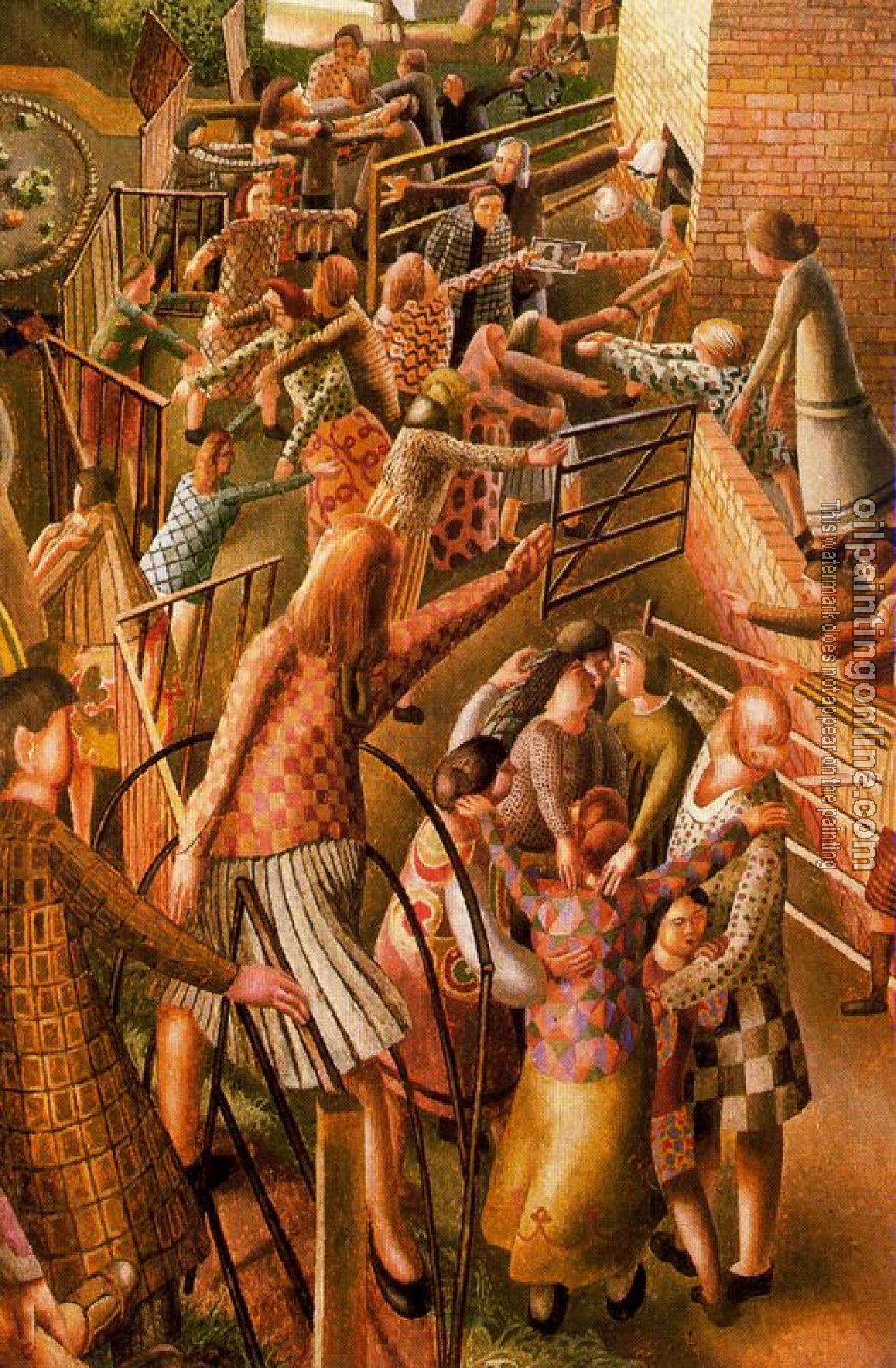 Stanley Spencer - The Resurrection with the Raising Of Jairus's Daughter